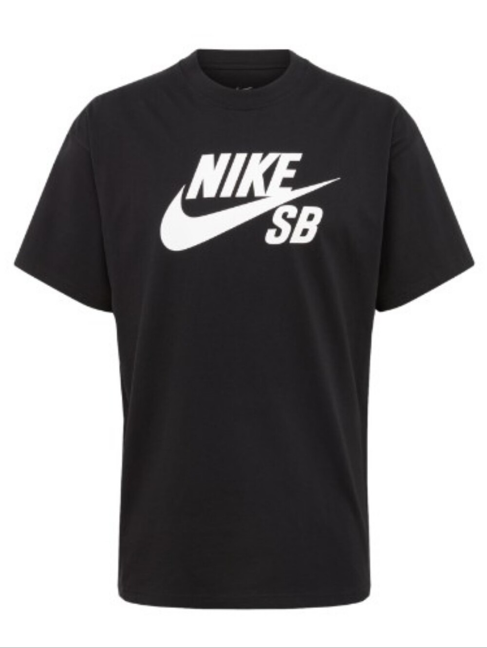 Nike SB Black T-Shirt with White Logo- L